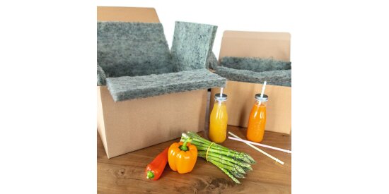 Folding cartons with fleece inlay