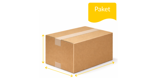 Paket (bis 2 kg I max. 60x30x15 cm)