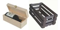 Wooden boxes and crates