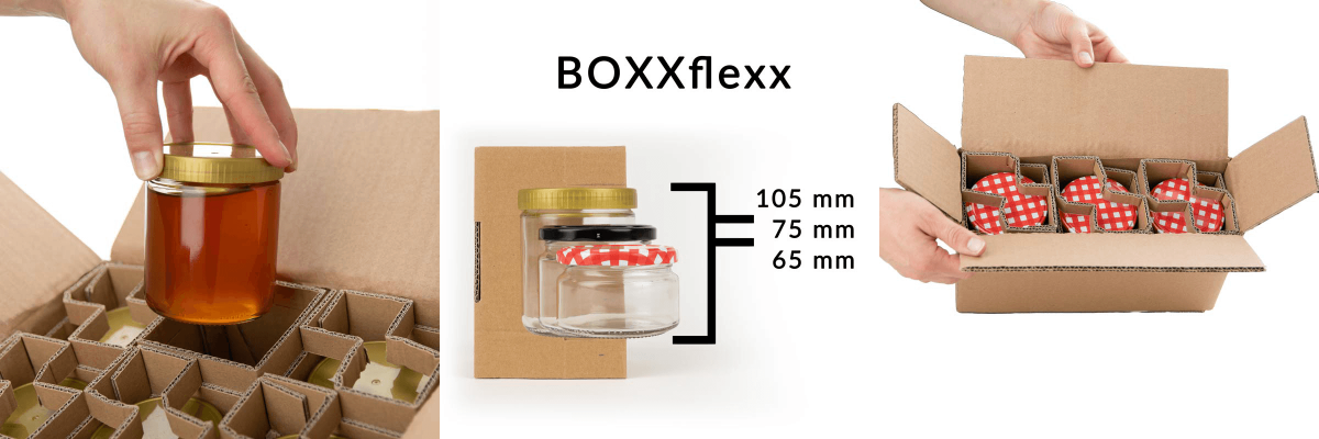 Einführung der neuen Produktkategorie - Glasversandkartonagen - BOXXCO: Sichere Glasversandkartonagen für Feinkostgläser und mehr
