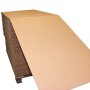 Continuous corrugated cardboard 2 corrugations 100x150 mm (H x W)
