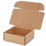 Folding boxes brown 115x115x45 mm