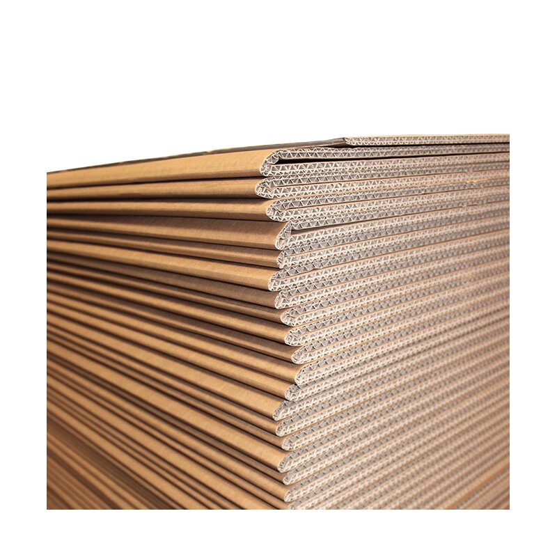 Continuous corrugated board 2 flutes 205 mm flute spacing