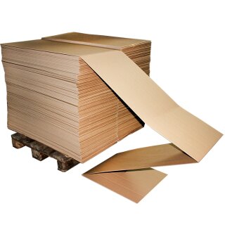 Continuous corrugated cardboard 1-wave 100x100 mm (H x W) | 500mm width
