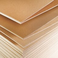 Continuous corrugated cardboard 1-wave 100x100 mm (H x W)...