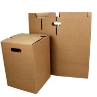 Single piece cardboard stool brown | 300x300x420 mm