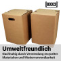 Single piece cardboard stool brown | 300x300x420 mm