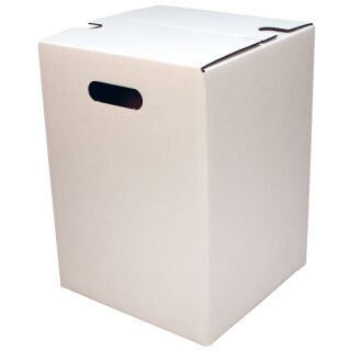 1-piece cardboard stool white | 300x300x420 mm