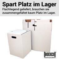 1-piece cardboard stool white | 300x300x420 mm