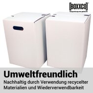 1-piece cardboard stool white | 300x300x420 mm