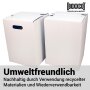 1-piece cardboard stool white | 300x300x420 mm