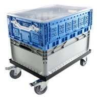 Trolley for PlasticBOXX 600x400 mm | black |...