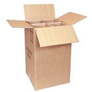 Flaschenversandkartons | 4 Flasche 0,75 - 1 L |...