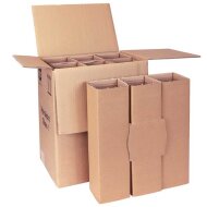 Bottle shipping cartons | 6 bottles 0,75 - 1 L | 310x215x376 mm