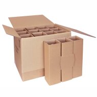 Bottle shipping cartons | 12 bottles 0,75 - 1 L | 430x310x376 mm