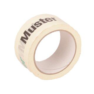 printed paper adhesive tapes | 50 mm x 50 rm | 2c printing | white