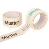 printed paper adhesive tapes | 50 mm x 50 rm | 2c printing | white