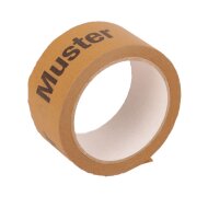 printed paper adhesive tapes | 50 mm x 50 rm | 1c printing | brown