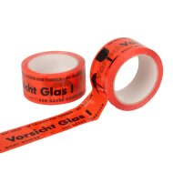 PP adhesive tapes - strong adhesive force | 50 mm x 66 rm | Caution glass
