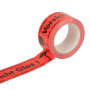 PVC adhesive tapes - strong adhesive force | 50 mm x 66 rm | Caution glass