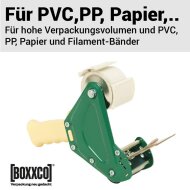 Premium hand dispenser for adhesive tapes up to 50 mm wide | Safety knife