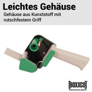 Hand dispenser for adhesive tapes up to 50 mm wide | quiet unwinding