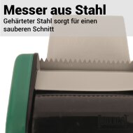 Hand dispenser for adhesive tapes up to 50 mm wide | quiet unwinding
