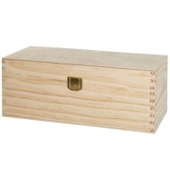 Wooden boxes with hinged lid 230x90x95 mm |...