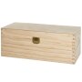 Wooden boxes with hinged lid 230x90x95 mm | 1 Whiskey/Gin