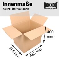 2-wellige Faltkartons 485x385x400 mm | BB-Welle