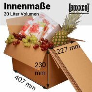 BOXXcool Faltkartons mit Wabeninlay | 407x227x230 mm | 20 Liter