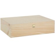 Wooden boxes with hinged lid 365 x 260 x 9 mm | 3er...