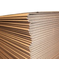 Continuous corrugated cardboard 2 corrugations 124x124 mm...