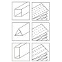 Continuous corrugated cardboard 2 corrugations 236x236 mm (H x W)