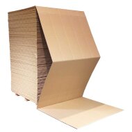 Continuous corrugated cardboard 2 corrugations 266x266 mm...