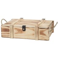Wooden boxes rustic flamed 365x260x95 mm |...