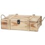 Wooden boxes rustic flamed 365x260x95 mm | 3 wine/champagne