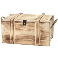 Wooden boxes rustic flamed...