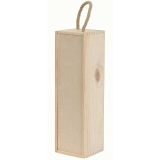 Wooden boxes with sliding lid 378 x 100 mm | 1 wine/champagne