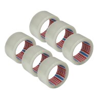 Tesa PP adhesive tapes 64014 - strong adhesive strength | 50 mm x 66 rm | transparent