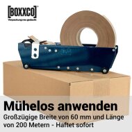 Wet adhesive tapes - thread-reinforced | 60 mm x 200 m | brown