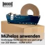 Wet adhesive tapes - thread-reinforced | 60 mm x 200 m | brown