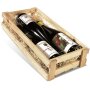 Wooden crates 430x195x85 mm | 3 0.75 L wine