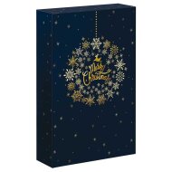 Bottle folding boxes Christmas Ball | 3 wine / champagne bottles | 235x78x363 mm