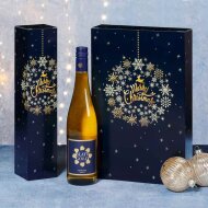 Bottle folding boxes Christmas Ball | 3 wine / champagne bottles | 235x78x363 mm