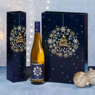 Christmas Ball Bottle Folding Boxes | 1 Wine/Sparkling Wine Bottle | 77x77x363 mm