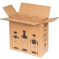 Bottle shipping boxes | 3 gin bottles | 326x115x278 mm