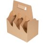Bottle and beer carrier brown | 213x140x269 mm