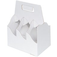 Bottle and beer carrier white | 213x140x269 mm