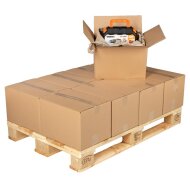Double-walled folding boxes 385x285x250 mm | Euro pallet...